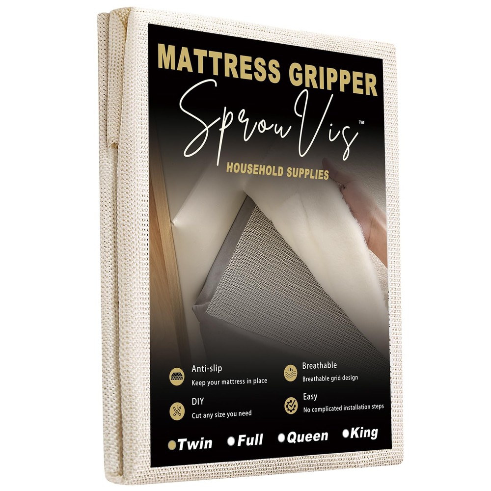 Mattress Slide Stopper and Gripper,Keep Bed and Topper Pad from Sliding for m...