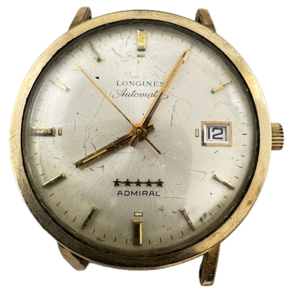 Vintage Longines 5 Star Admiral Men's Bumper Automatic Swiss 10k GF Wristwatch