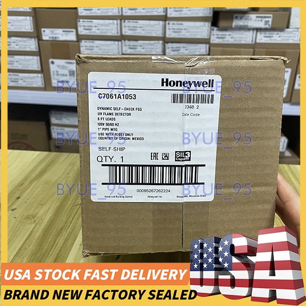 Honeywell C7061A1053 UV Flame Detector 120VAC Dynamic Self-Check Free Shipping