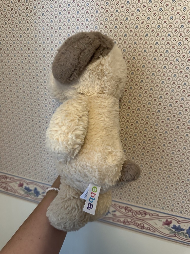 Ebba Puppy Dog Super Soft Plush Stuffed Animal Toy Lovey Baby Tan Brown Spot