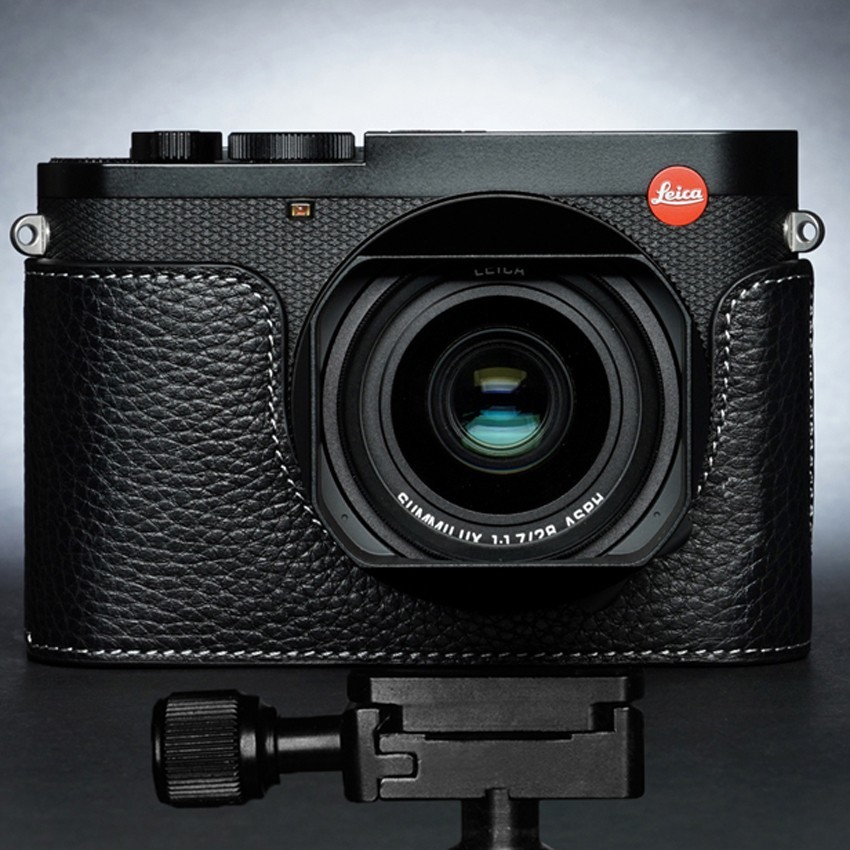 Handmade Genuine Leather Camera Half Cover Case Protective Base Bag For Leica Q3