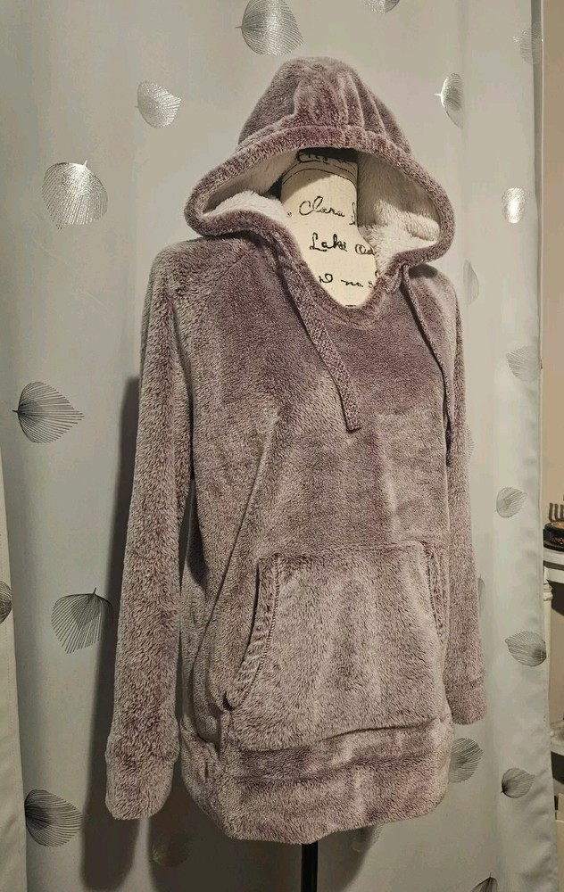 Cozy Soft Plush Pink and Purple Pullover Sweater - Size Large - Warm & Comfortable-image