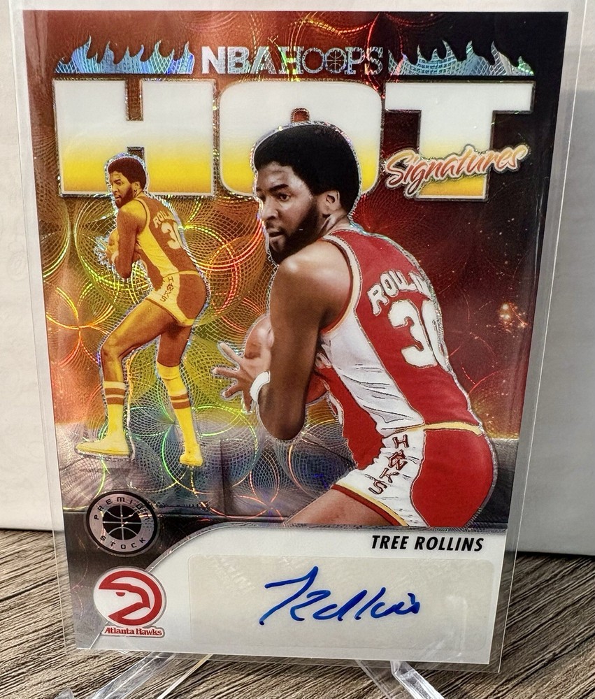 2023 Panini NBA Hoops Premium Stock Hot Signatures Prizm /75 Tree Rollins Auto