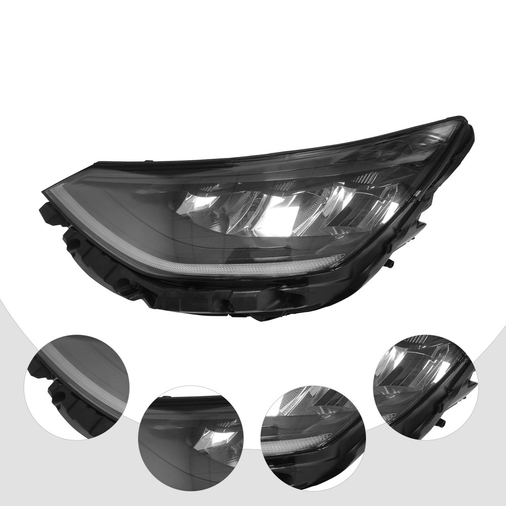 For 2020 2021 2022 Hyundai Sonata Driver Left Side LED Headlight OEM Black Lamps