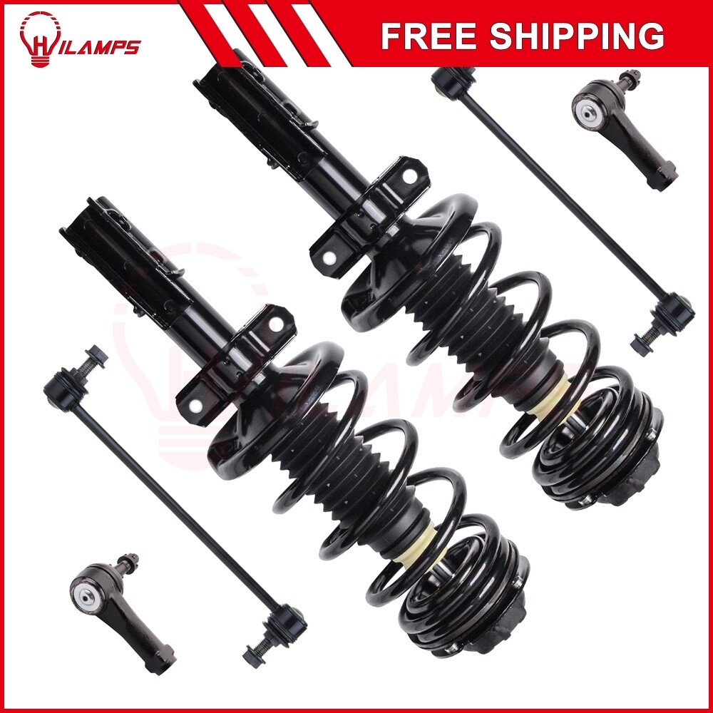 6pc Front Strut Tie Rod Sway Bar Link Kit for 05-07 Saturn Ion