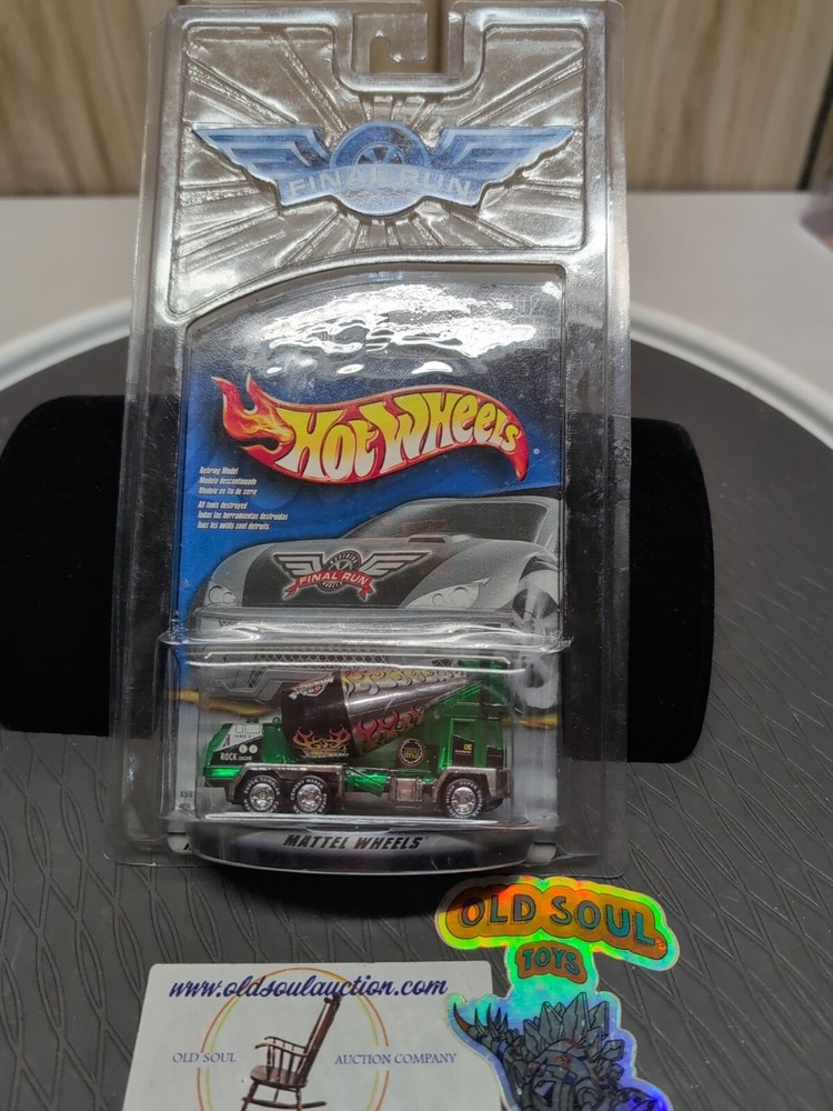 2002 Hot Wheels Final Run 5/12 SPIN-OUT Green/Chrome w/Real Riders Chrome DD Sp