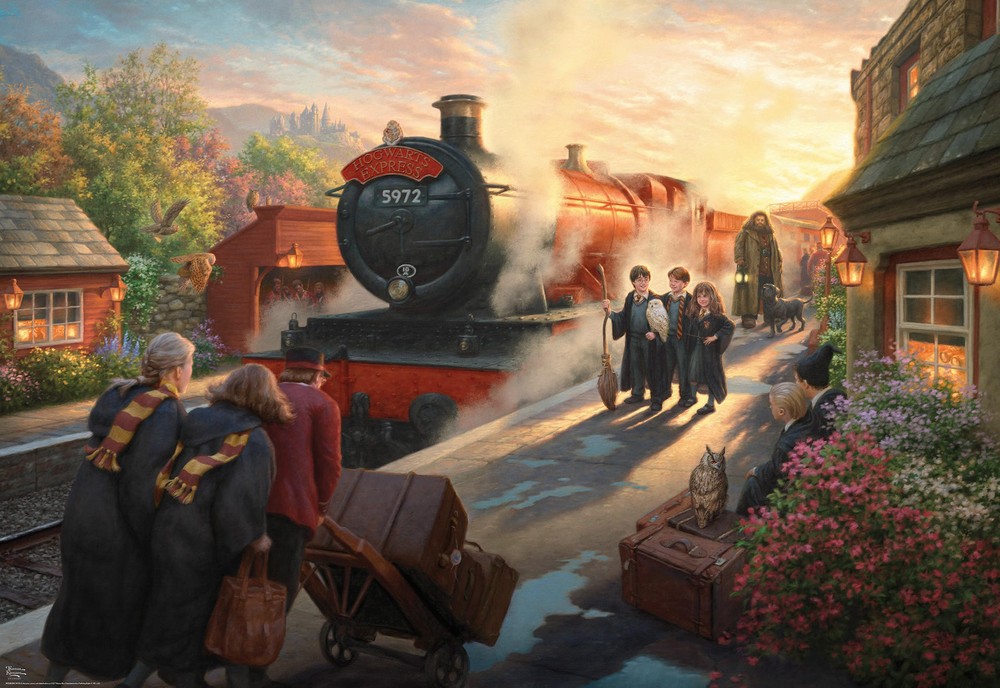 Silver Select Thomas Kinkade Harry Potter 2000-Piece Jigsaw Puzzle for Adults