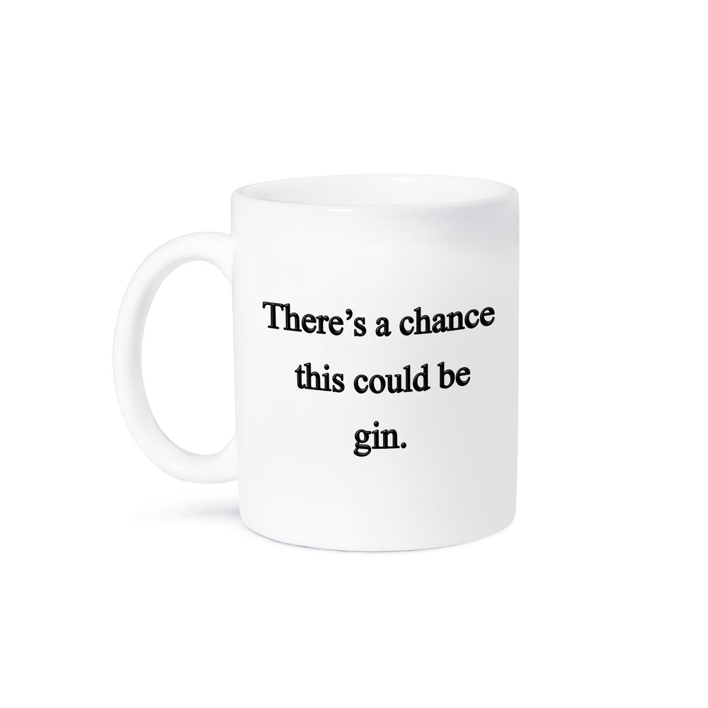 3DRose Funny Gin Lover Novelty Coffee Mug