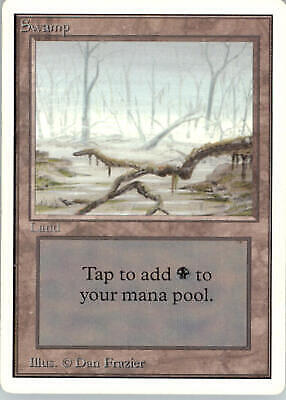 Swamp (A) - Unlimited Edition - MP - Mtg - Magic the Gathering