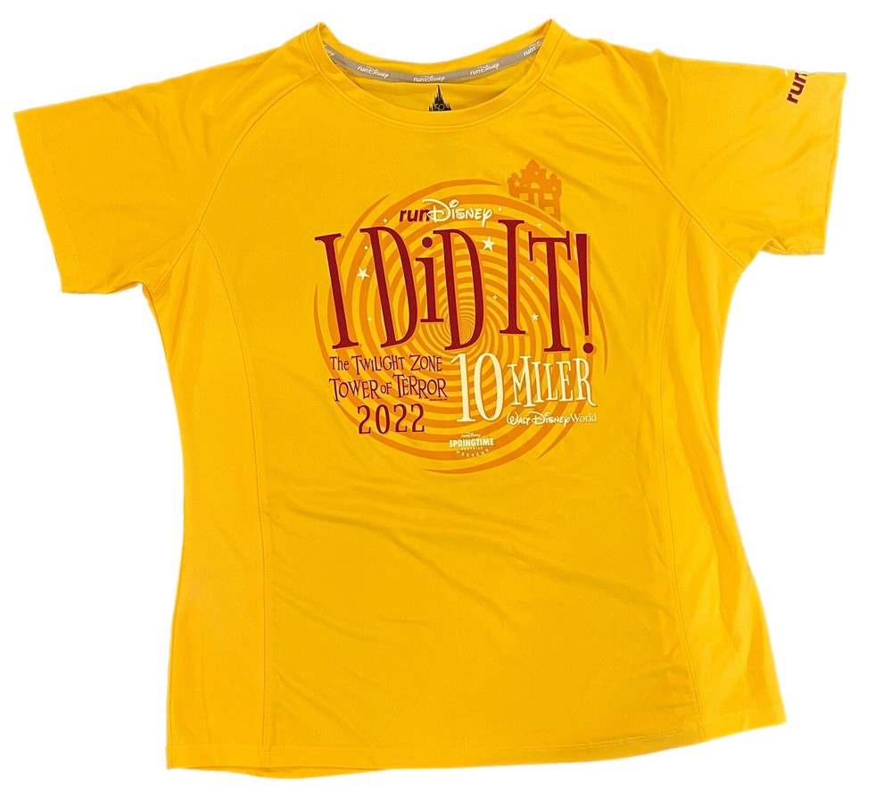 2022 Run Disney Springtime Surprise I Did It 10 Miler Tower Of Terror Goofy Sz L