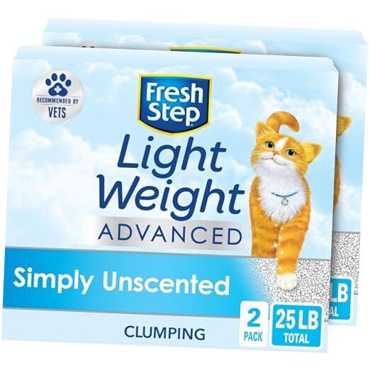 Light Weight Cat Litter 25 Lb (Pack of 1) Lightweight - Simply Unscented