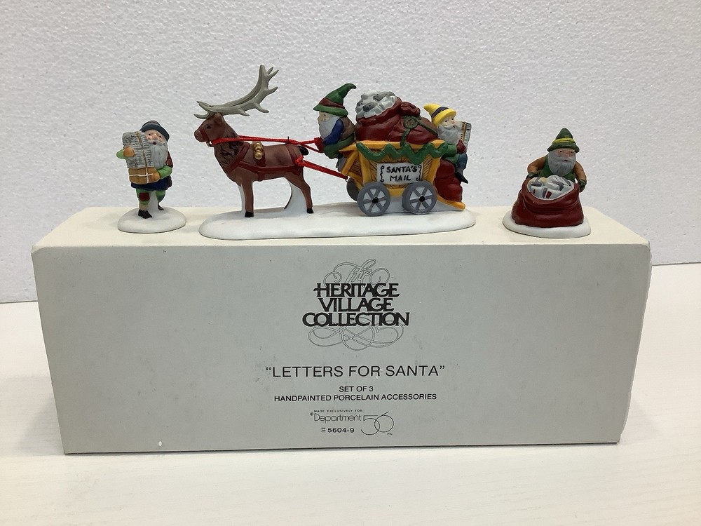 Department 56 North Pole Series Letters for Santa 56049 Set Of 3