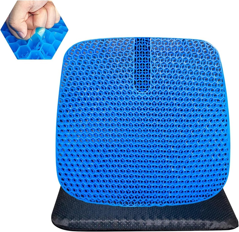 Gel Seat Cushion for Long Sitting (Thick & Extra Large),Cool Seat Cushion,Cha...