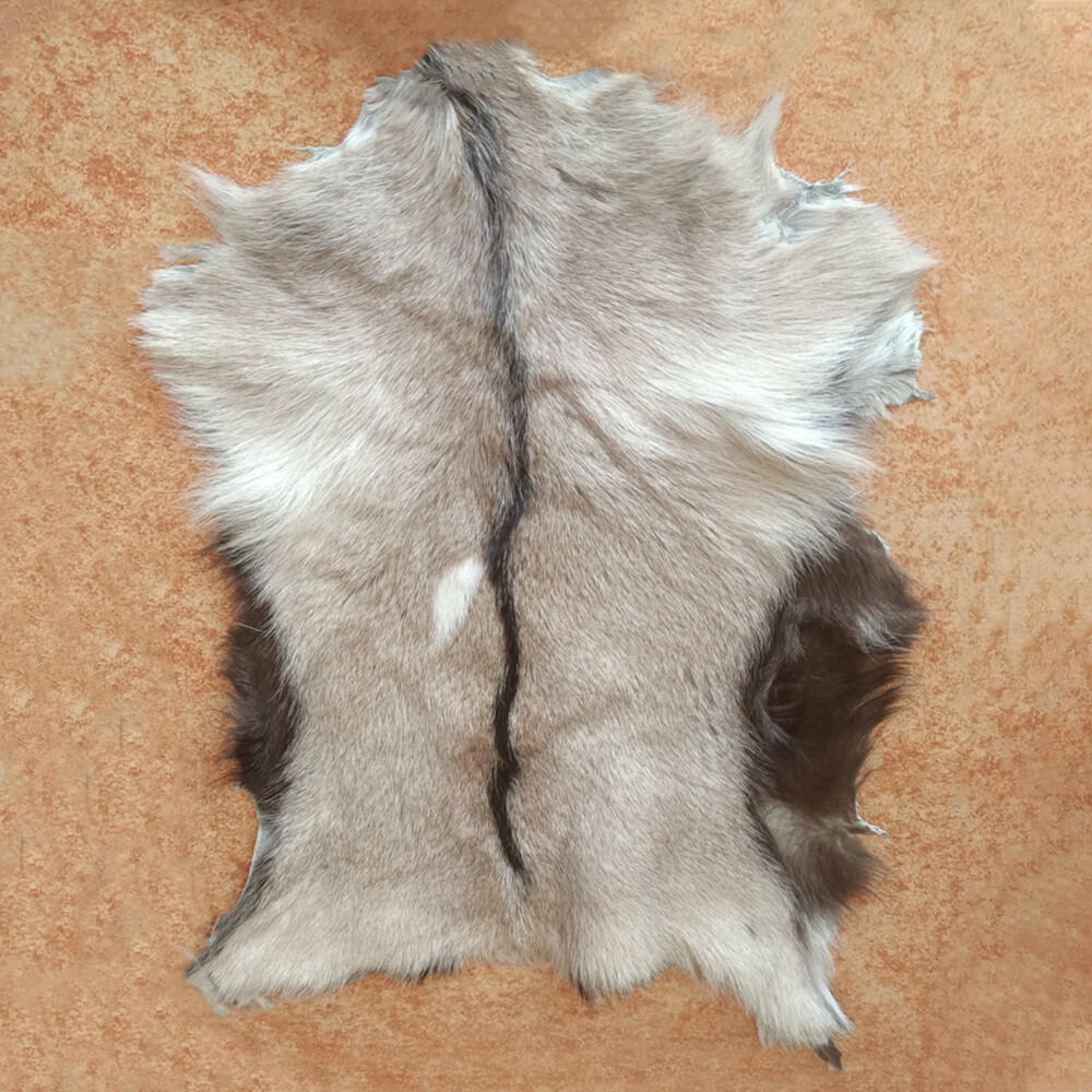 1PCS Real Antelope Skin Fur Pelt Rug Goat Hide Leather Clothing Accessories Soft