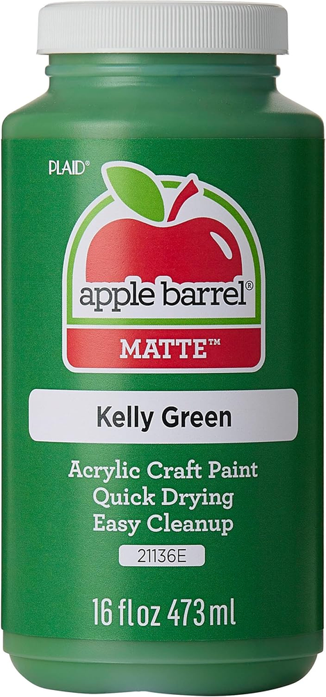 Acrylic Paint in Assorted Colors (16 Ounce), 21136 Kelly Green