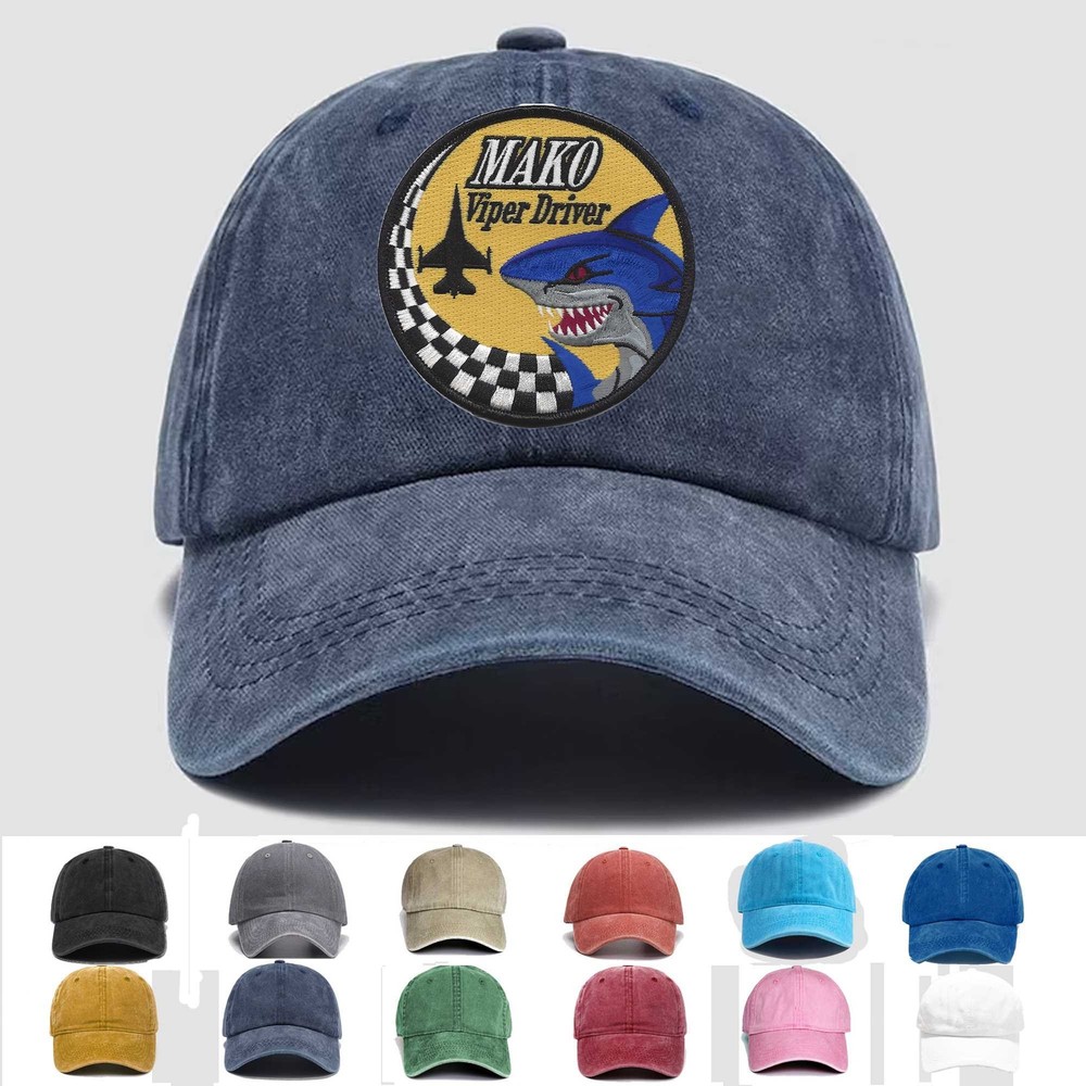 Custom Embroidered Hat 93rd Fighter Squadron Mako, Veteran Cap, Trucker Hat,Gift