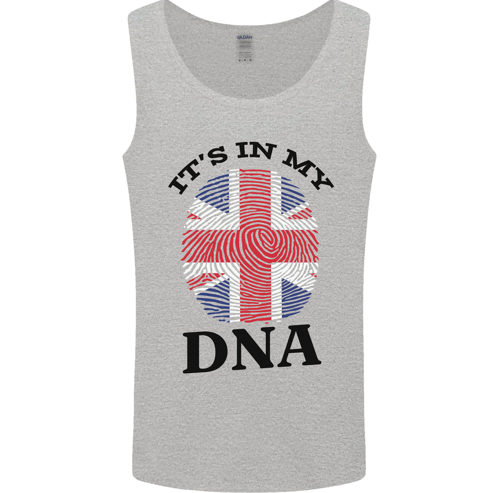 Britain Its in My DNA Funny Union Jack Flag Mens Vest Tank Top