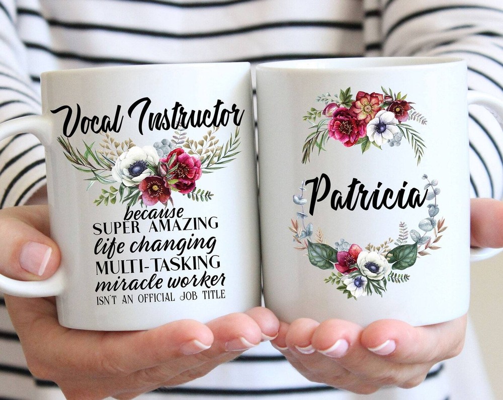 Vocal Instructor Gift Mug For Women L Thank You Appreciation Birthday Christmas