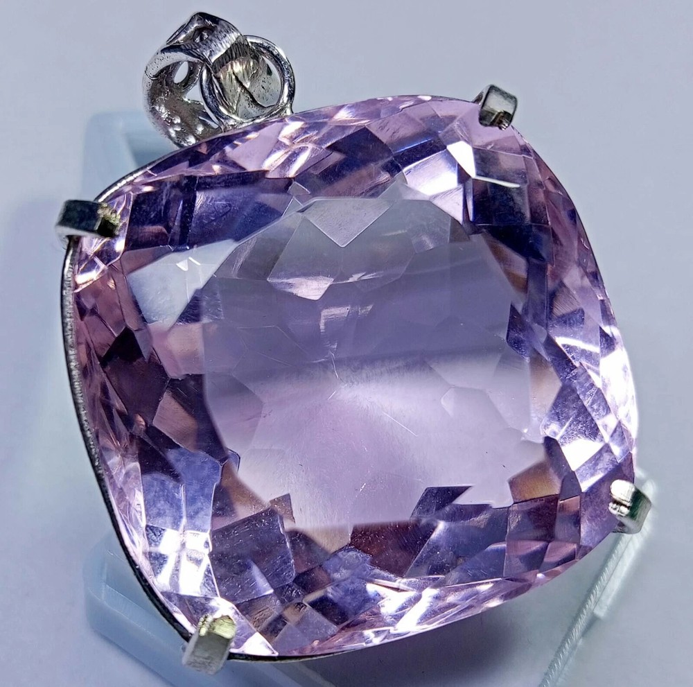 Flawless Pendant Pink Topaz Cushion Cut 134+ Ct Natural Gemstone EGL Certified