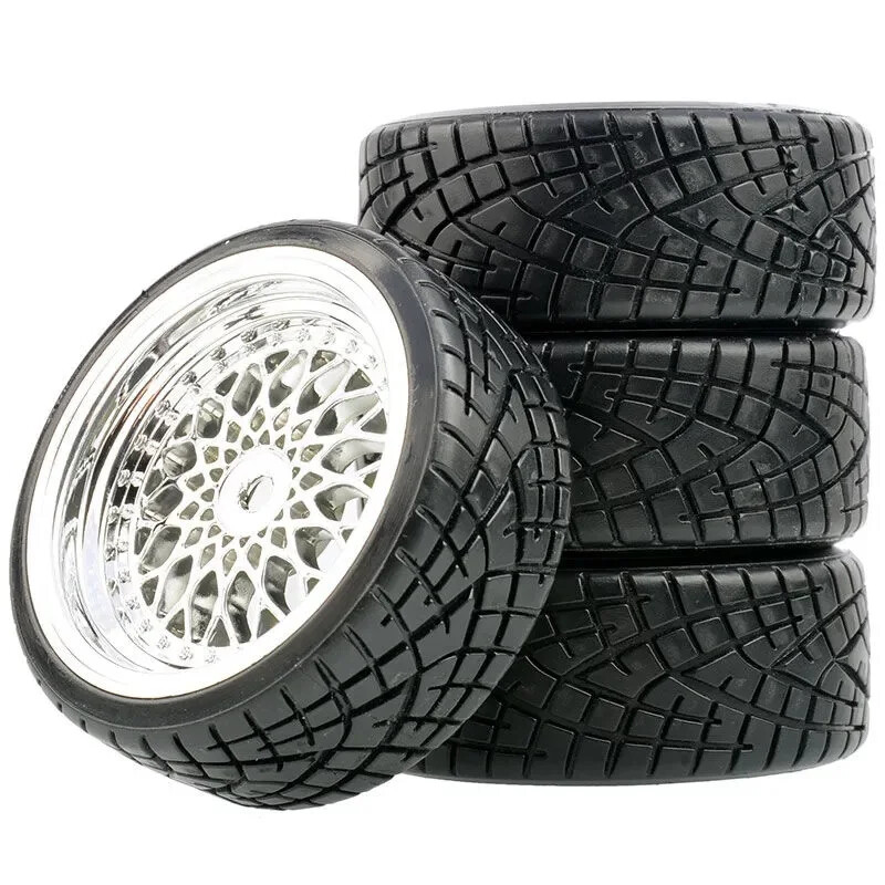 1:10 RC Drift Wheels 12mm Hex Drift Wheels and Tires for HSP Redcat HPI Tamiya