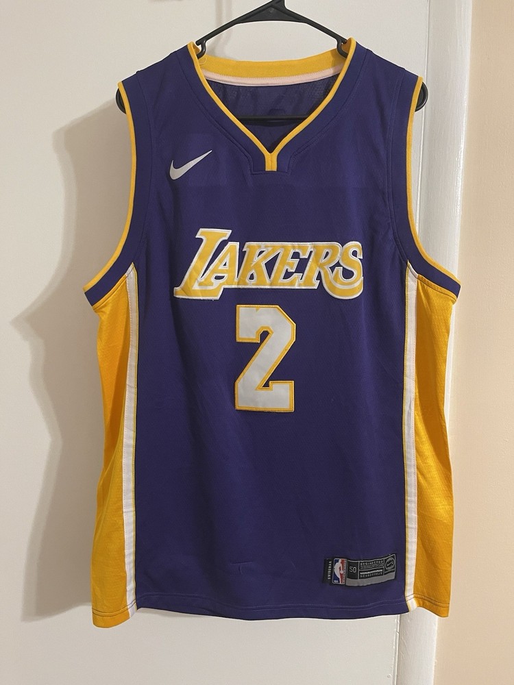 Nike Lonzo Ball Los Angeles Lakers Swingman jersey, sz 50 Mens Large