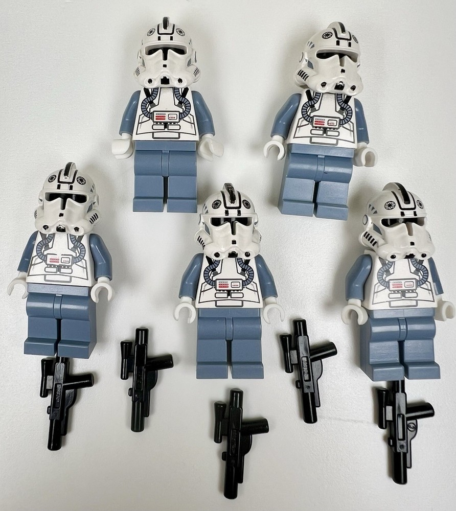 LEGO Star Wars Clone Pilot Minifigures Lot of 5 sw0118 Revenge of the Sith