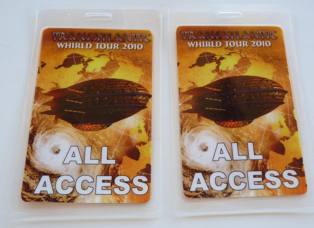Transatlantic Band 2010 Concert Tour All Access Backstage Pass Laminate D17