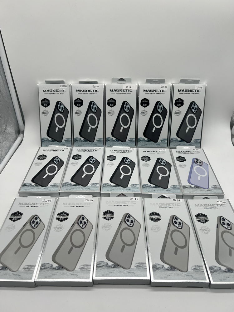 For Apple iPhone 15 14 13 12 Pro Max Silicone Magnetic Case Back Cover