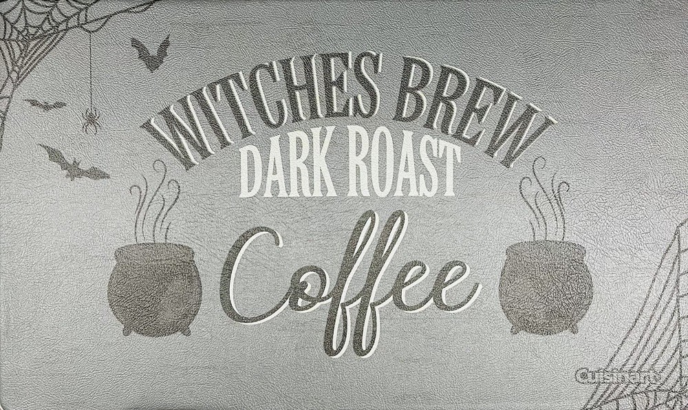 Cuisinart Halloween Anti-Fatigue Kitchen Mat Rug 18x30 Witches Brew Dark Roast Spooky Non-Slip Comfort
