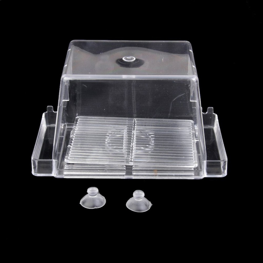 Clear Fish Tank Breeding Isolation Box Aquarium Incubator Hatching Container