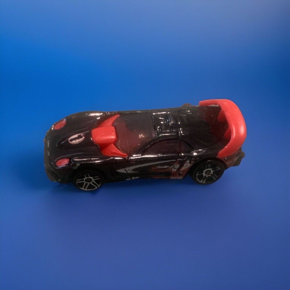 Hot Wheels Callaway C7 Diecast Sportscar #1 Black Red 1:64 Malaysia Base 1997