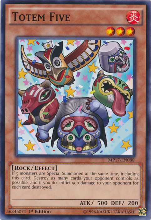 Totem Five MP17-EN088 Common 1st Edition Near Mint Yugioh Card