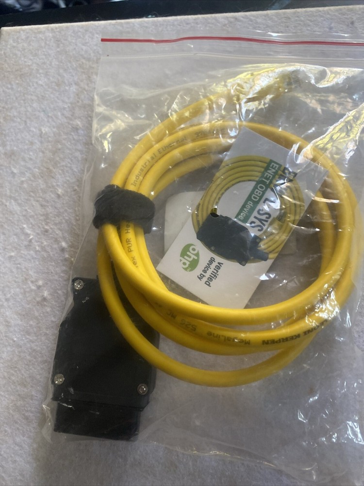 OHP ENET OBD Interface Cable for BMW E-SYS ICOM Coding Diagnostics | 5 ft