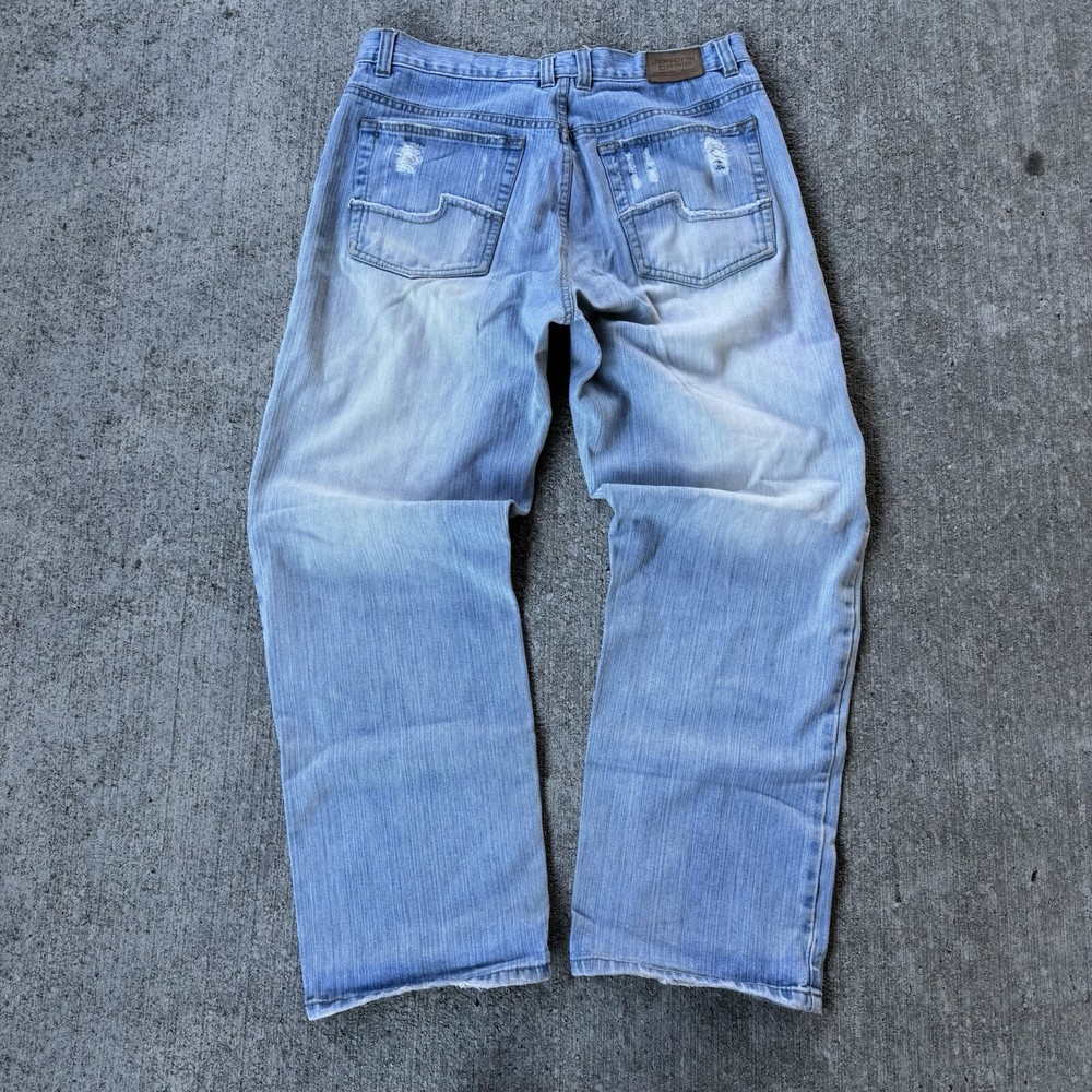 Jordan Craig Jeans Mens 36x32 Blue Light Wash Relaxed Baggy Tapered Skate
