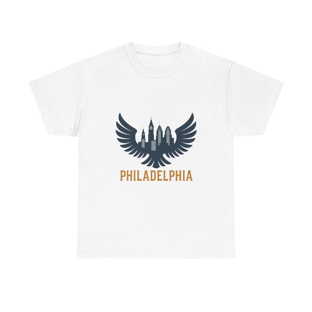 Philadelphia Skyline with Wings Tee | City pride shirt | Unisex T-shirts