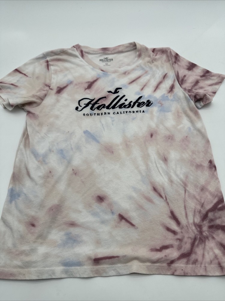 Hollister T-Shirt Youth Girl Medium Embroidered Logo Multicolor ..#18541