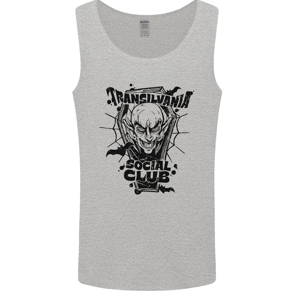 Vampires Transylvania Social Club Halloween Mens Vest Tank Top