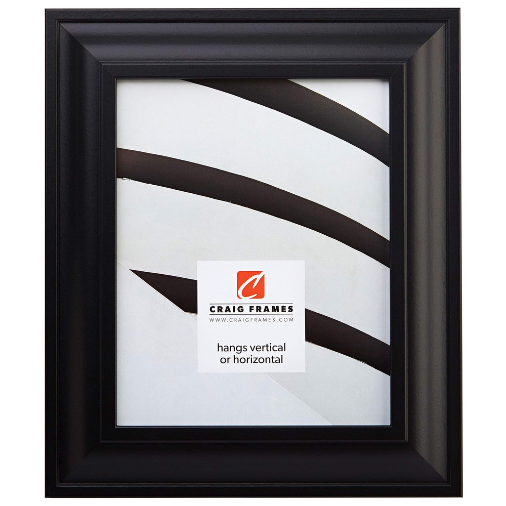 21834700BK Black 11x17 Smooth Wrap Finish 2-Inch Wide Picture Frame