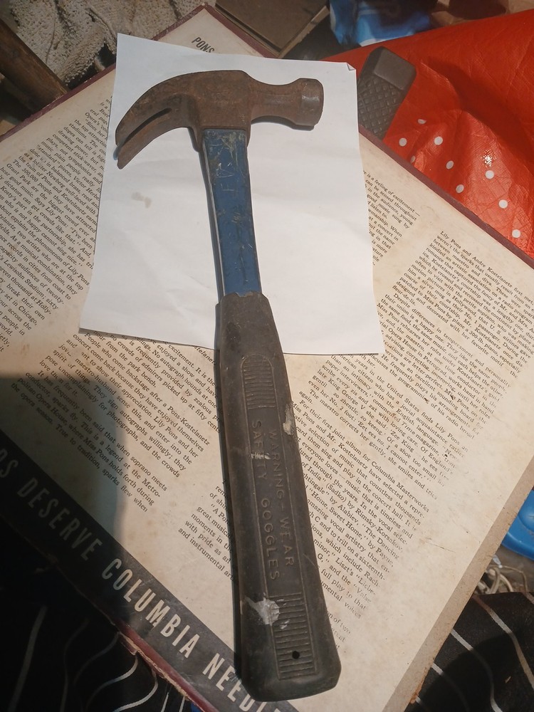 Stanley 16oz Fiberglass Claw Hammer with Shock-Absorbing Rubber Grip