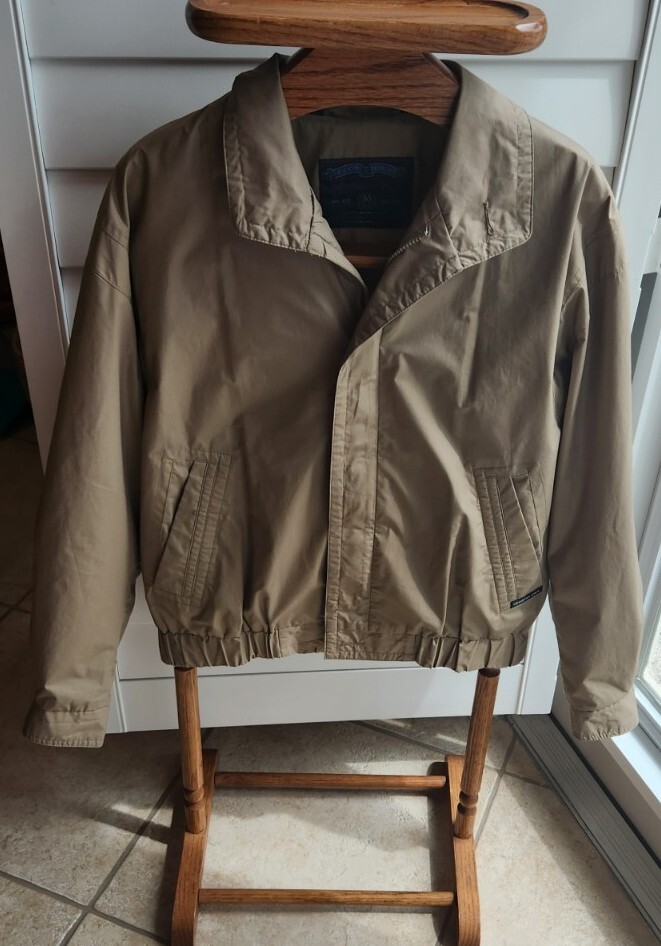 Vintage Members Only Tan Brown Jacket in Great Used Condition-image