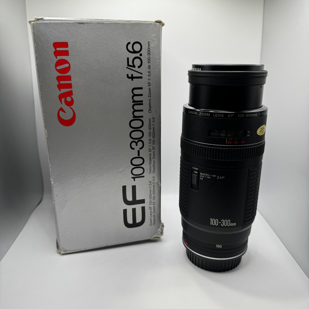 Canon EF 100-300mm f5.6 Macro Lens With Original Box