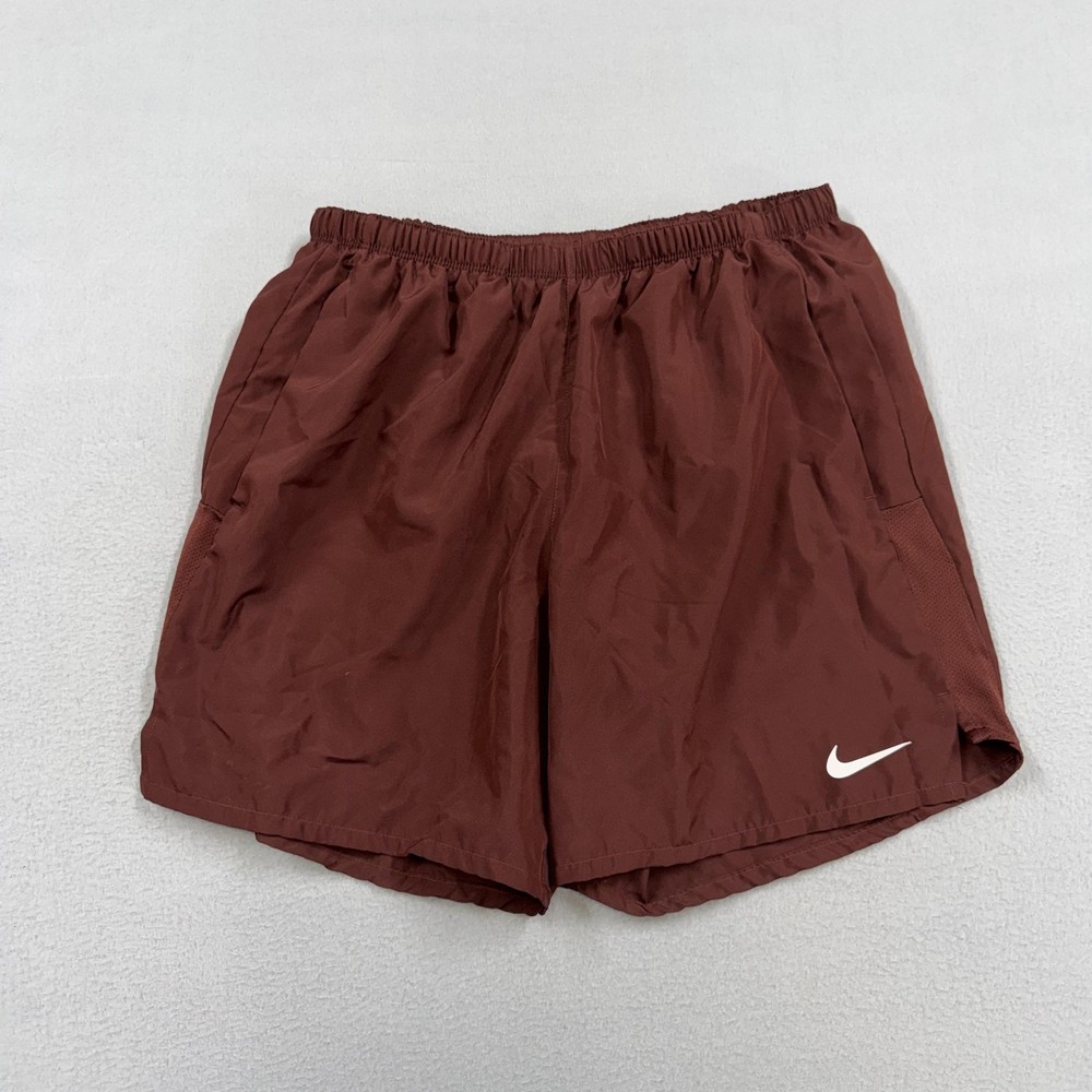 Nike Dri-FIT Shorts Mens Large Brown Running Athletic Gym 7
