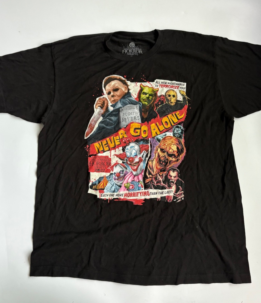 Universal Studios Halloween Horror Nights T-Shirt Black Men’s XL Graphic Tee