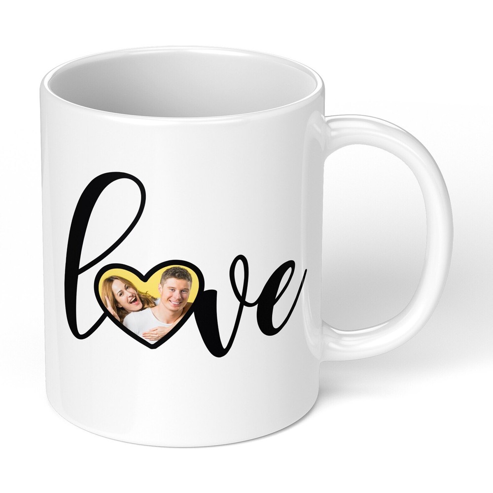 Custom Valentine's Day Mug with Photo - Romantic Gift for Him or Her