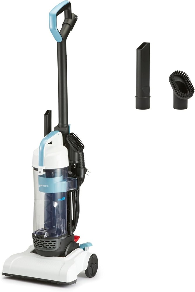 Amazon Basics Upright Bagless Vacuum Cleaner | Lightweight 8.4lb Carpet Hard