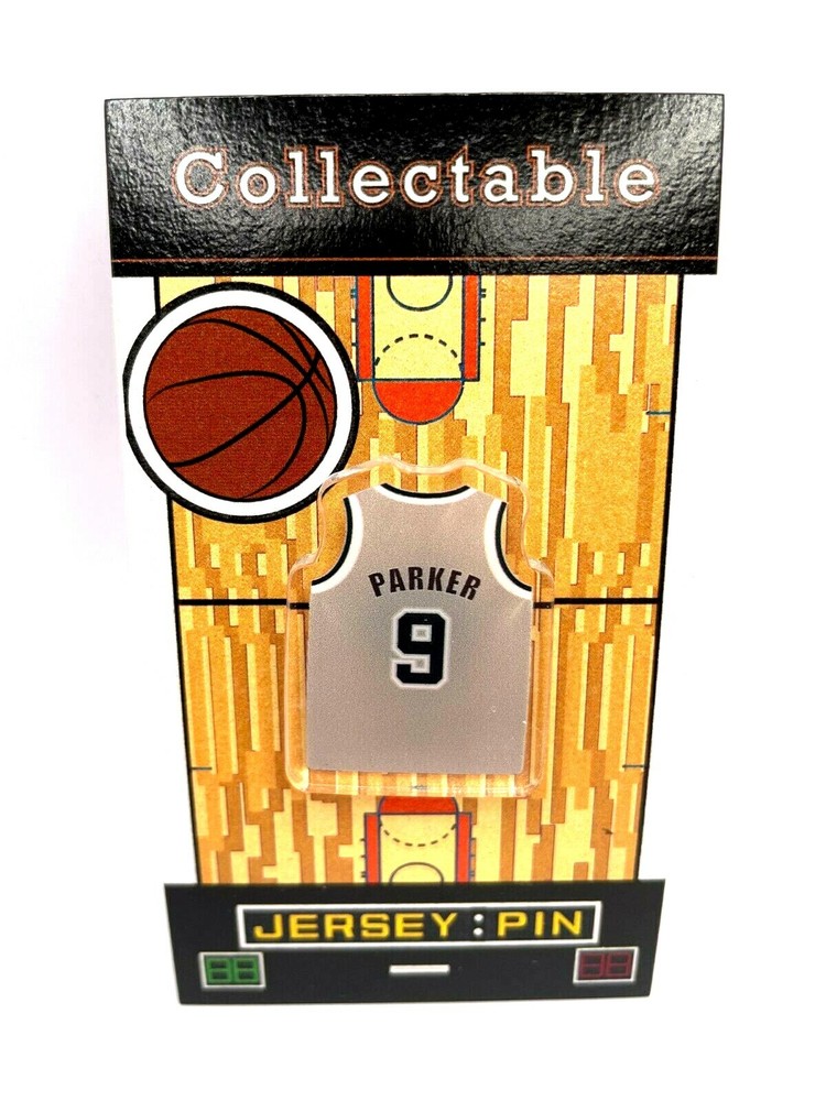 San Antonio Spurs Tony Parker jersey lapel pin-#1 Classic RETRO Collectable