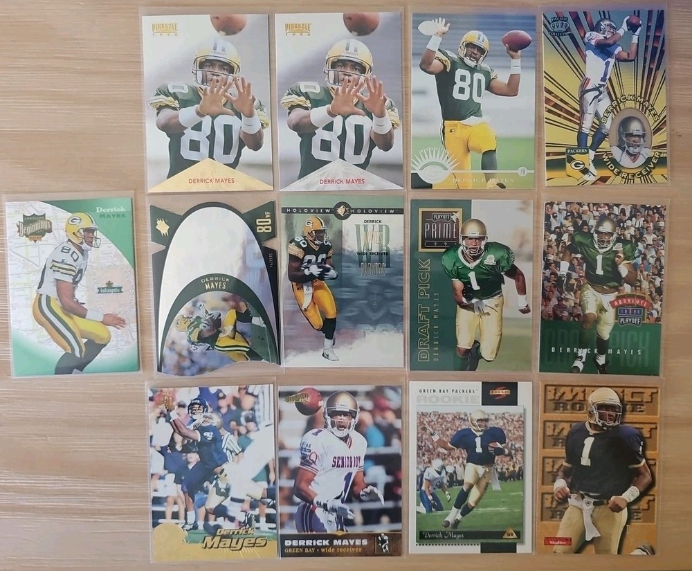Green Bay Packers Derrick Mayes Lot Including RC's