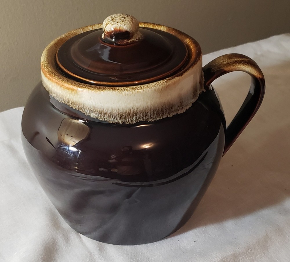Brown Drip Pfaltzgraff Brown Soup Tureen or Chili Pot and Lid