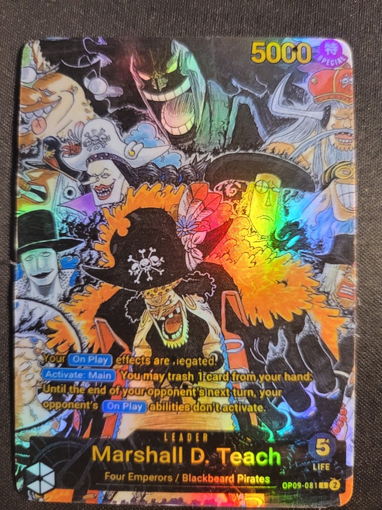 One Piece TCG Custom Leader - Marshall D. Teach (OP09-082)