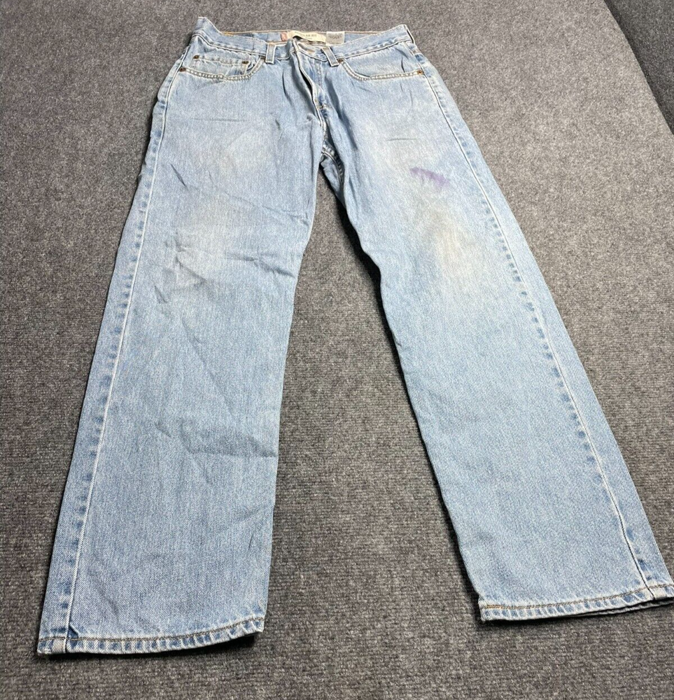 Levis 505 Denim Jeans Men's Blue Regular Fit Straight Leg 32x30